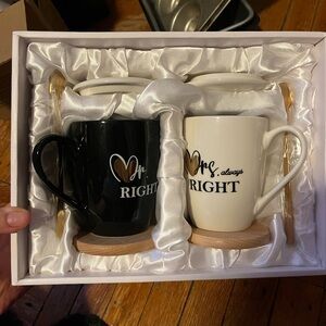 Mr. Right & Mrs. Always Right mug set